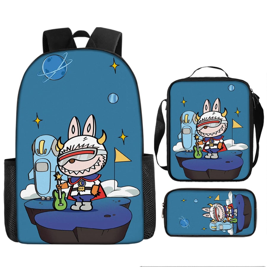 kids School bag set-labubu