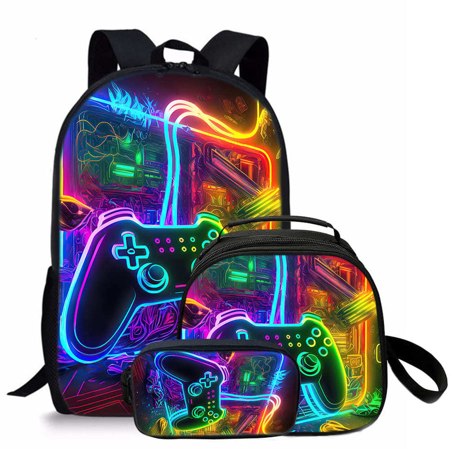 Childrens school bags in a variety of game console designs