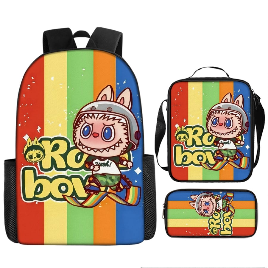 kids School bag set-labubu