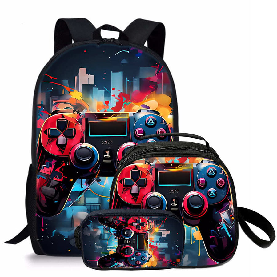 Childrens school bags in a variety of game console designs