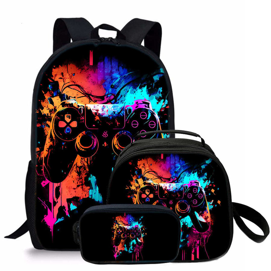 Childrens school bags in a variety of game console designs