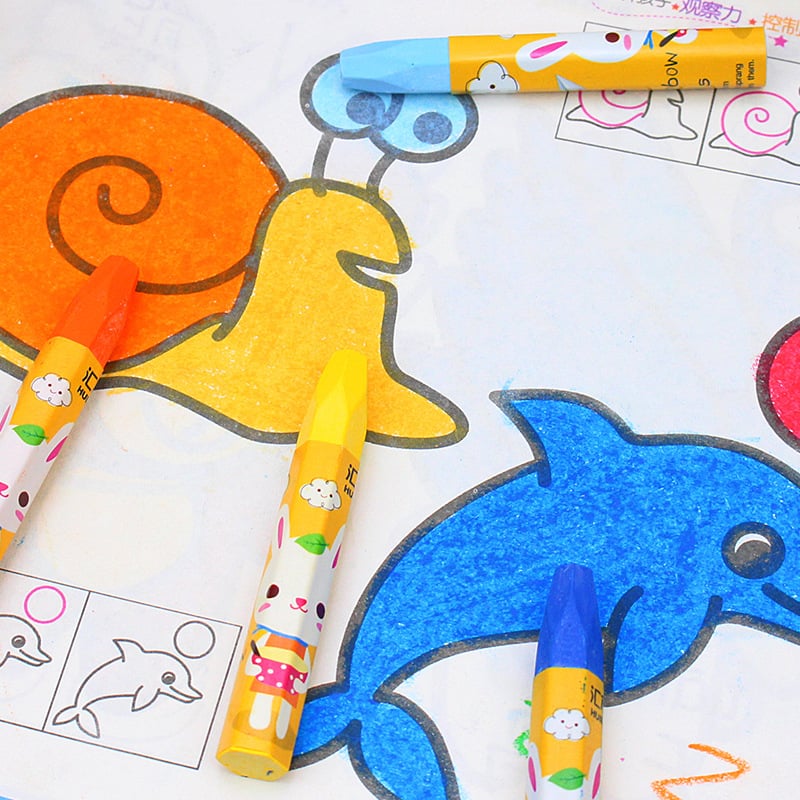 Pastel oil painting colors for children