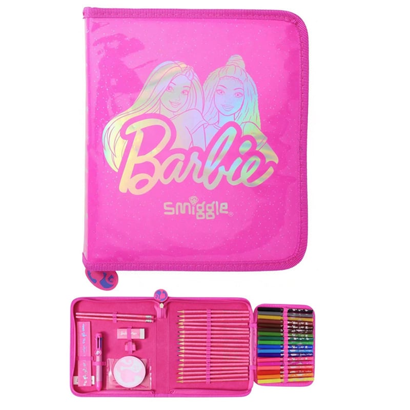 Assorted stationery pencil case-barbie