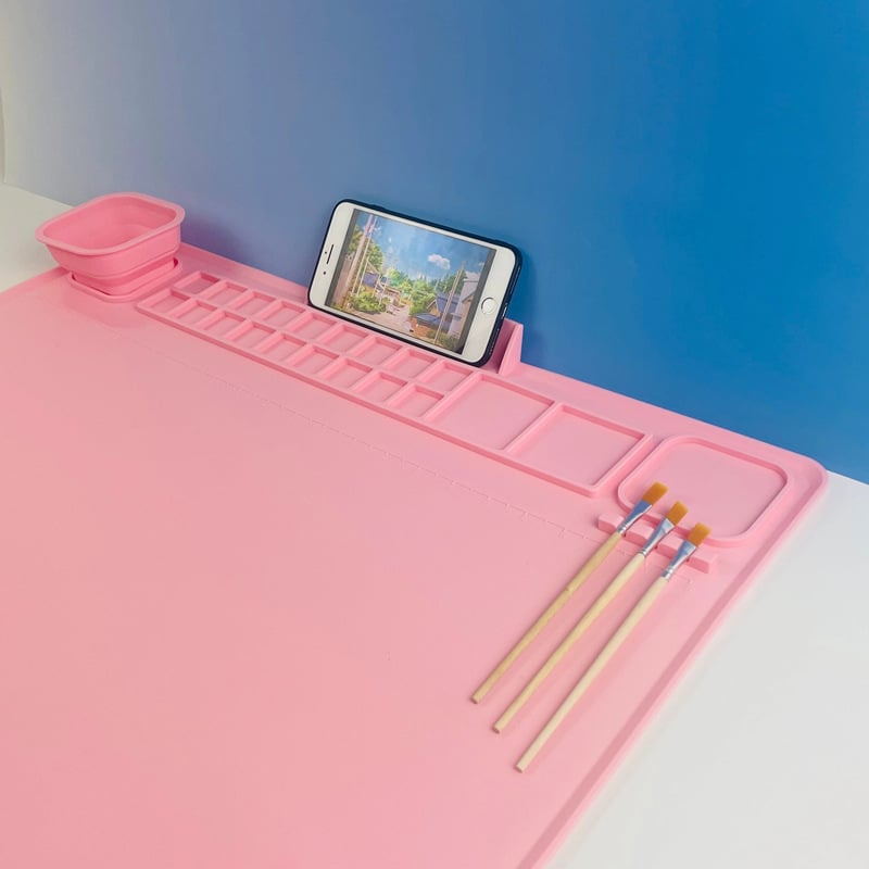 Splicon art mat for oil graffiti painting