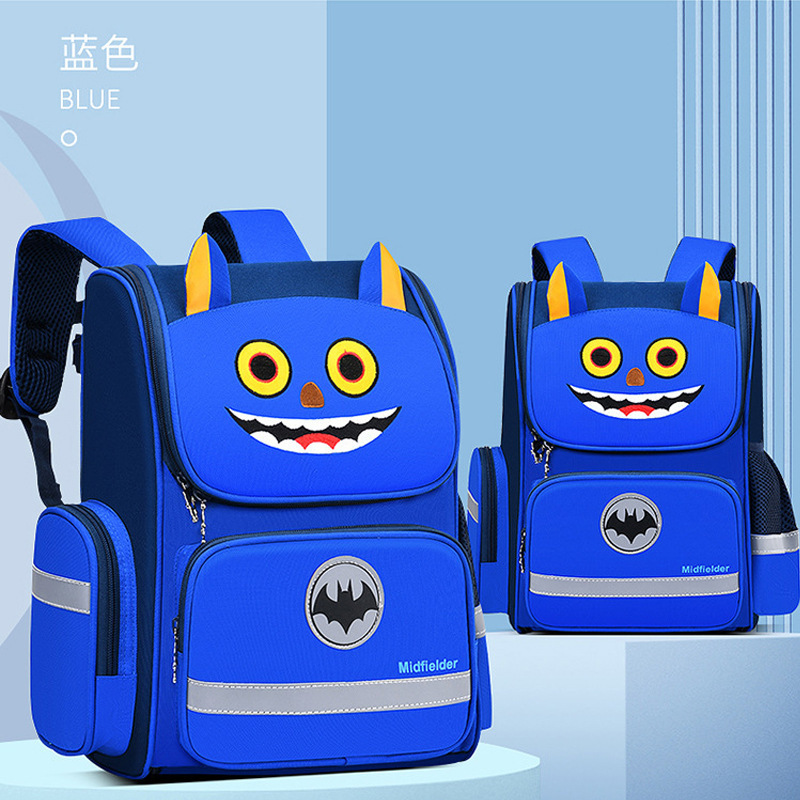 Oxford cloth school bags with reflective strips