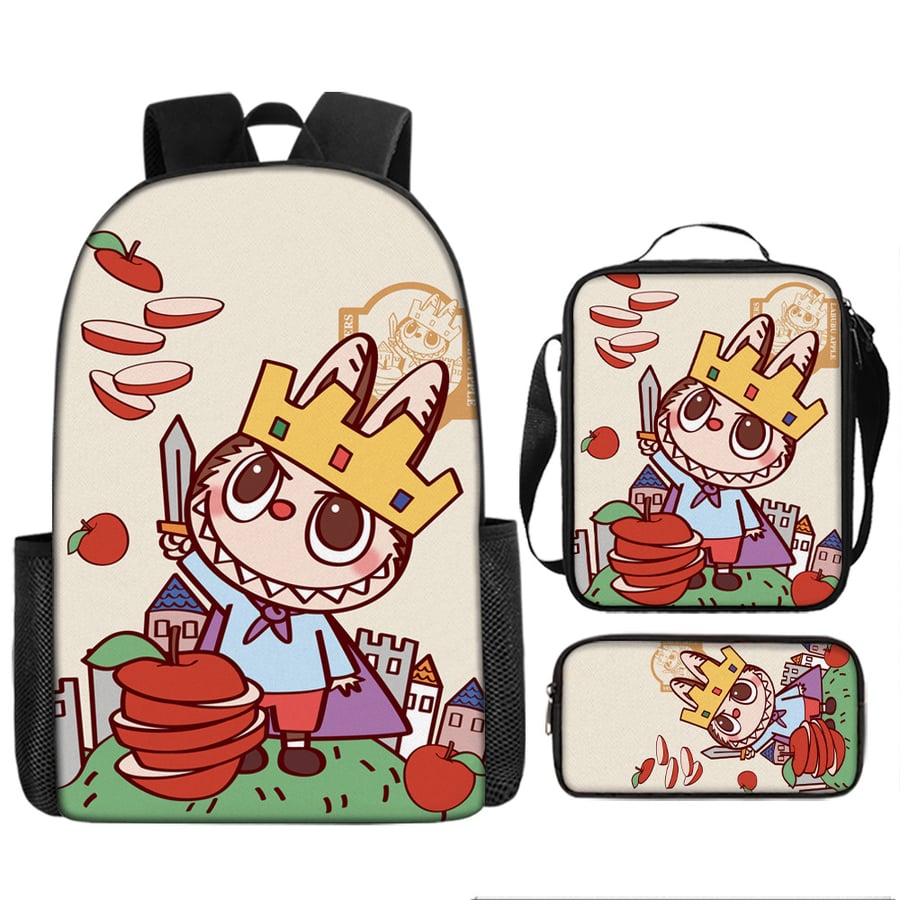 kids School bag set-labubu