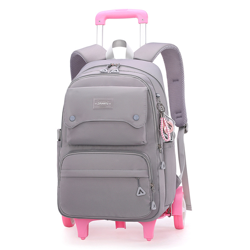 Comfortable school backpack with wheels