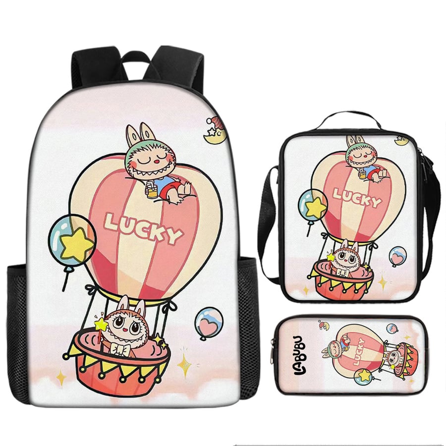 kids School bag set-labubu