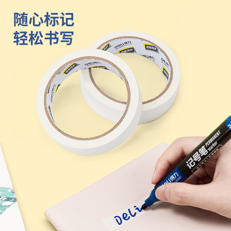 Adhesive tape that allows writing on it