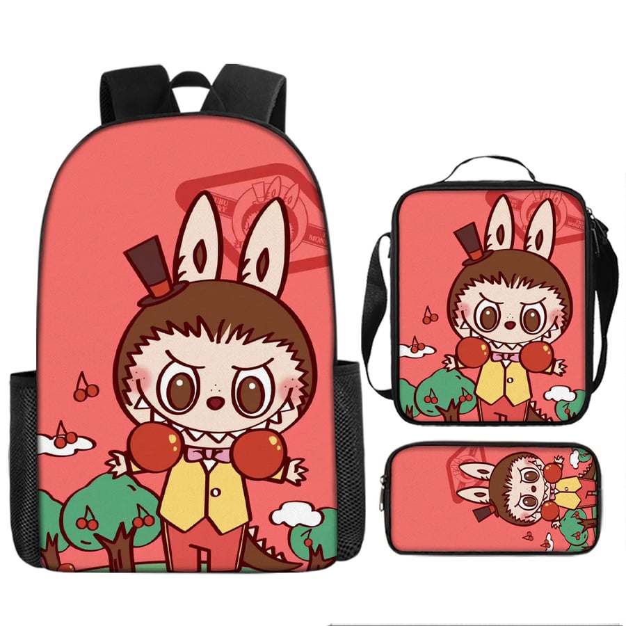kids School bag set-labubu