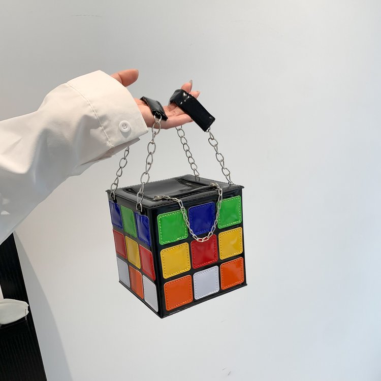 Rubiks Cube-shaped handbag