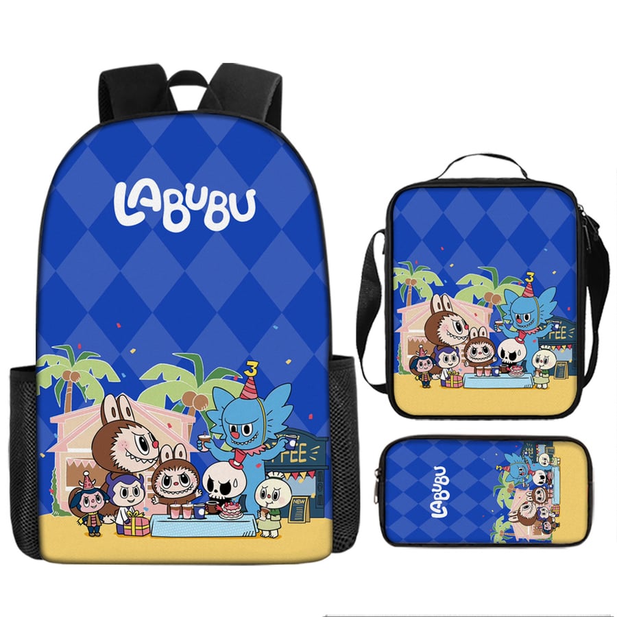 kids School bag set-labubu