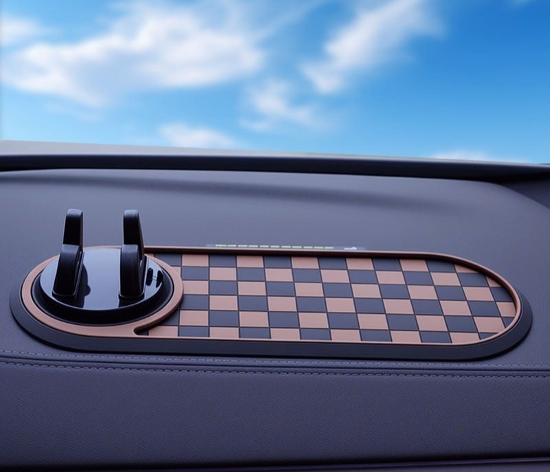 Heat resistant honeycomb silicone mat for car interior accessories