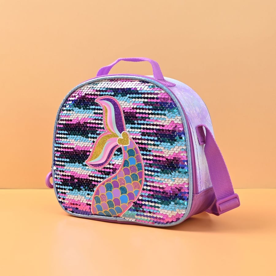 girl laser-embroidered school bag set