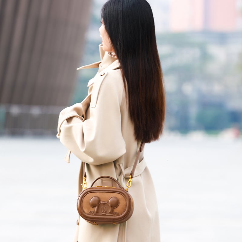 حقيبة صغيرة أنيقة ديزني ريترو براون-Stylish Disney Retro Brown Mini Ba
