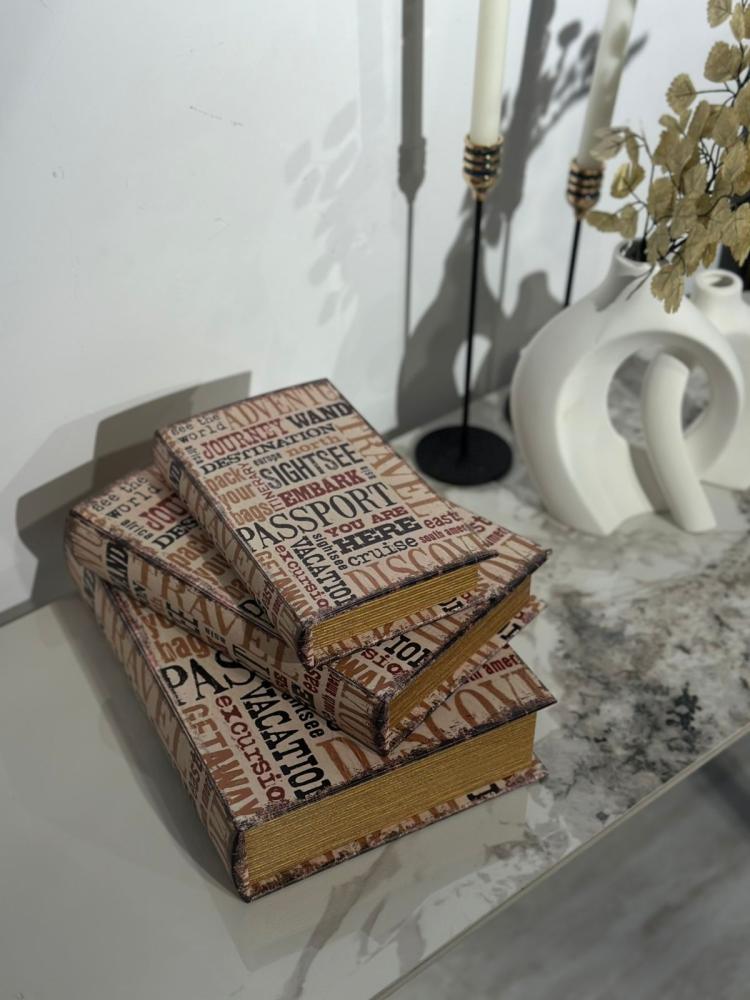 مجموعة كتب ديكور مع مساحة تخزين