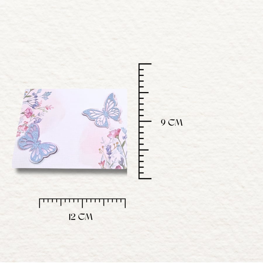 بطاقة الفراشات ثلاثية الأبعاد (Butterflies 3D Card) 🦋 - 10 بطاقات