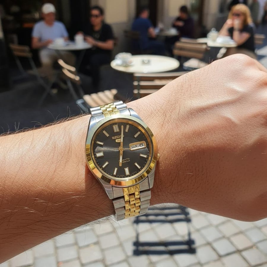 Seiko 5 Men's Automatic SNKC42J | ساعة سيكو 5 رجالية كلاسيك يابانية