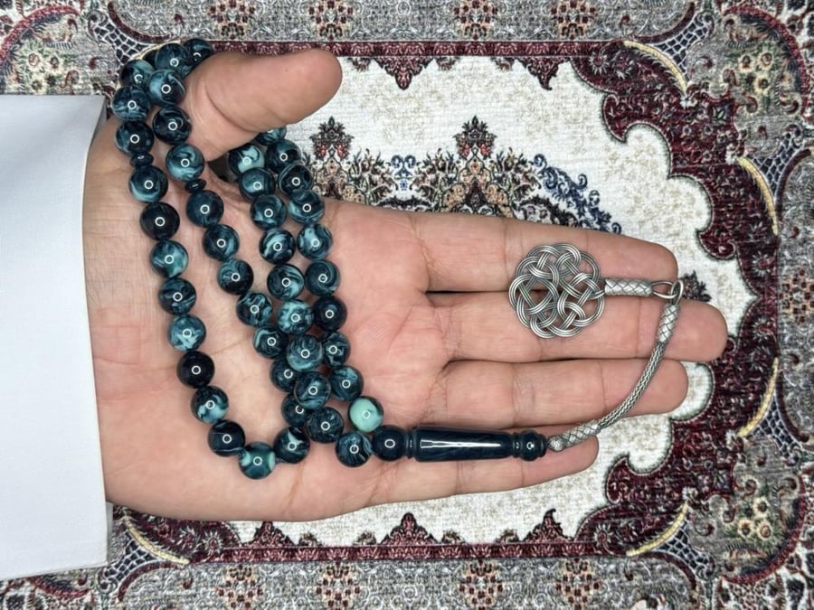 سبحة بكلايت موج بحر طربزونة فضة