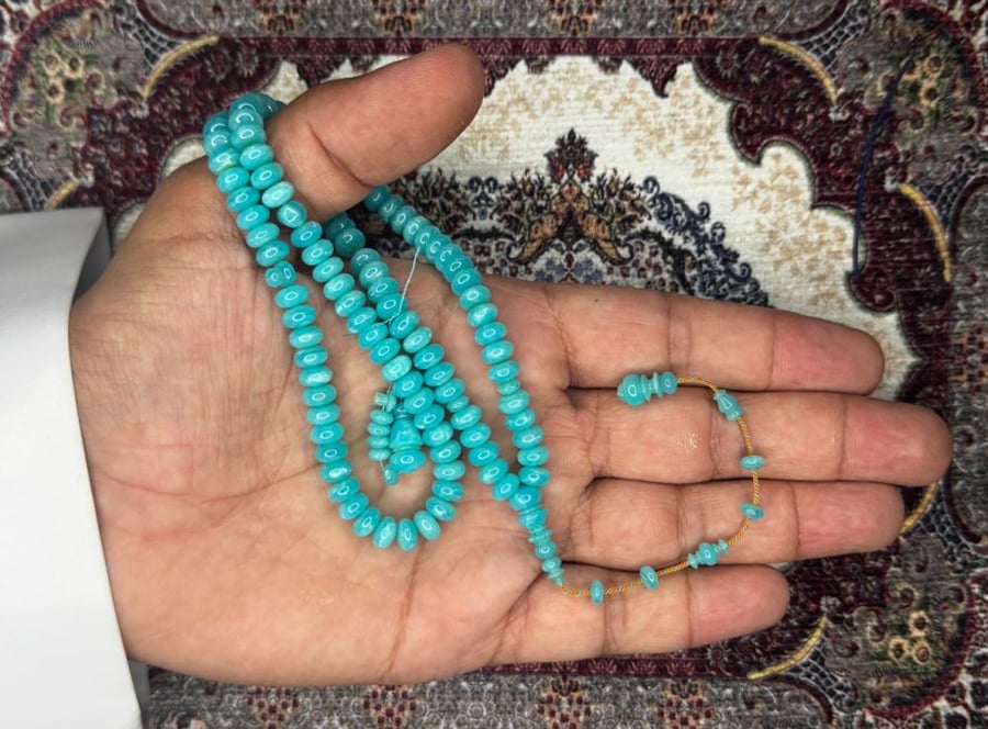 سبحة مساطر بكلايت سماوي صب قديم تمليكة بسبيرات