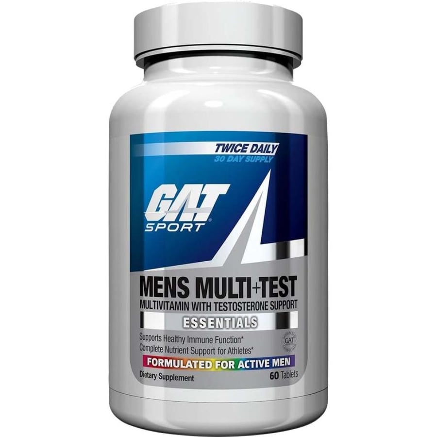 Gat Sport Men's Multivitamin and Testosterone Booster, 60 Tablets