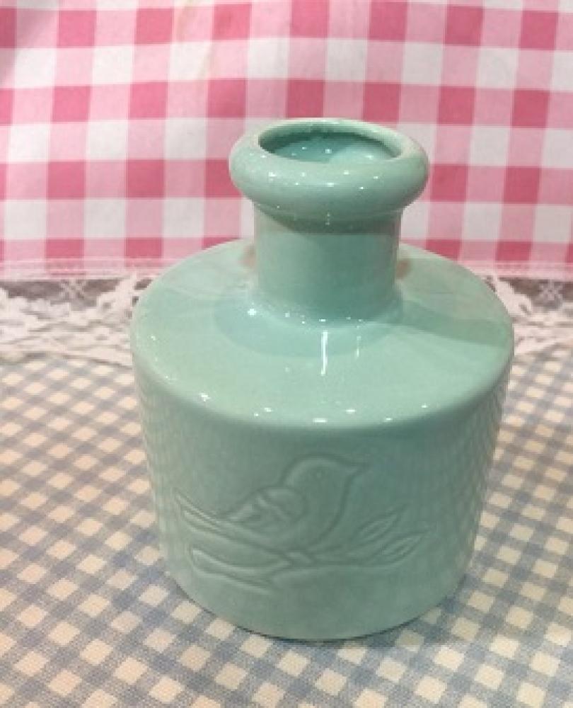 فازة زرع | Blue Greeen Round Vase