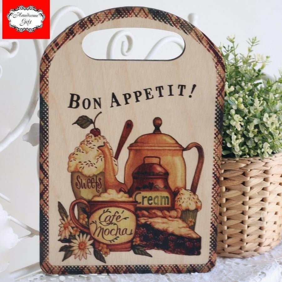 لوحة جدارية خشبية المقاس 20*30 سم | Wood Decoration Board