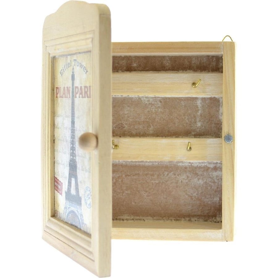 صندوق مفاتيح خشبي جداري باريس | Paris wall key box