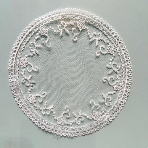 كوستر دانتيل اوف وايت | Lace Coster Off White 14 cmOff White