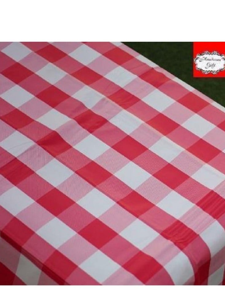 مفرش طاولة بلاستيك  مقاس 137*137 سم | PVC tablecloth
