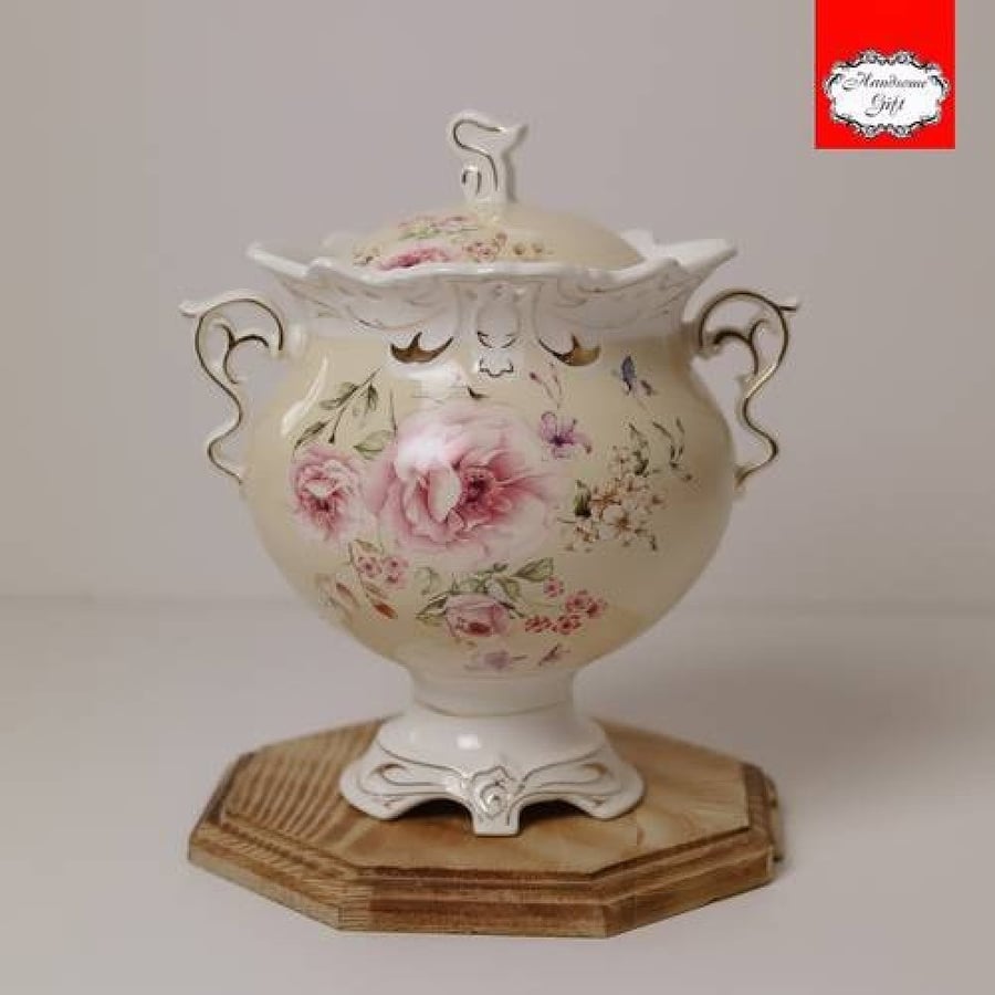 حافظة سيراميك طراز فيكتوري | Victorian style ceramic case