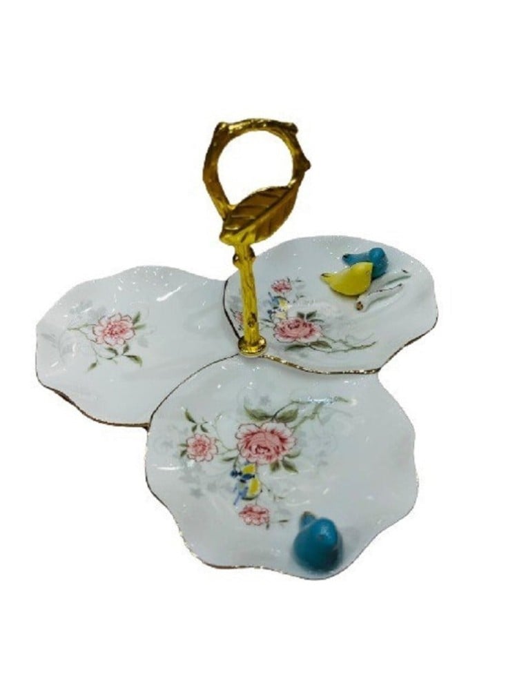 طبق مكسرات شابي شيك سيراميك | Shabby Chic Ceramic Nuts Dish