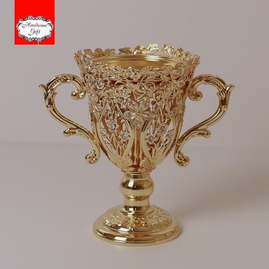 مبخر ذهبي ملكي يد | Royal Golden Incense Burner Hand