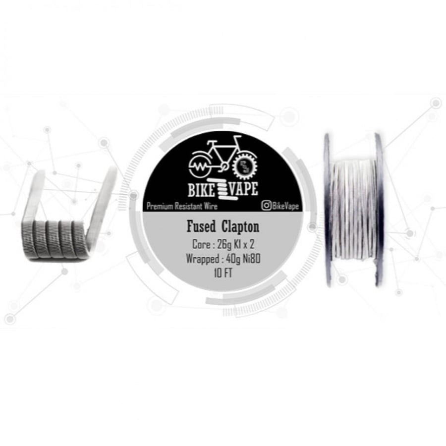كيبل ثنائي طول 10 قدم يكفي لتصنيع 30 كويل بجودة عالية Bike Vape Wire B
