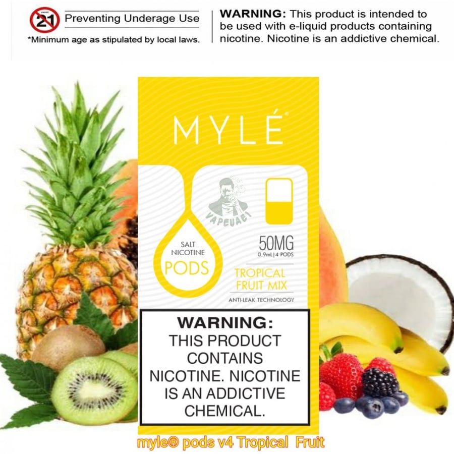 بودات مايلي الاصدار الرابع فواكة استوائية MYLE PODS TROPICAL FRUIT MIX