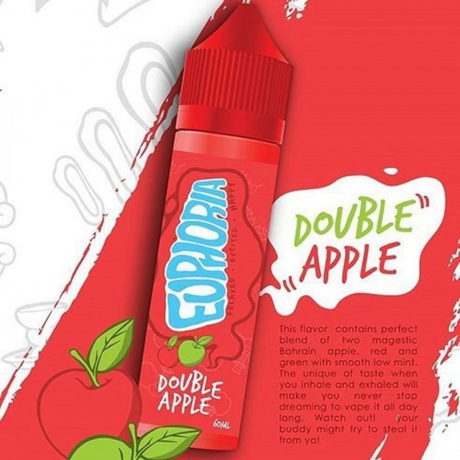 نكهة ايفوريا تفاحتين - EUPHORIA DOVBLE APPLE - 60ML