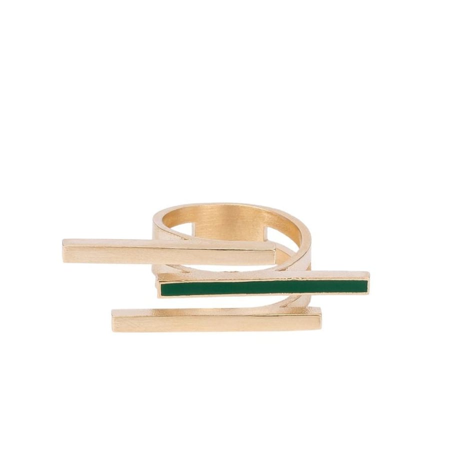 Enameled Exhibit Ring CRM-1302-RS