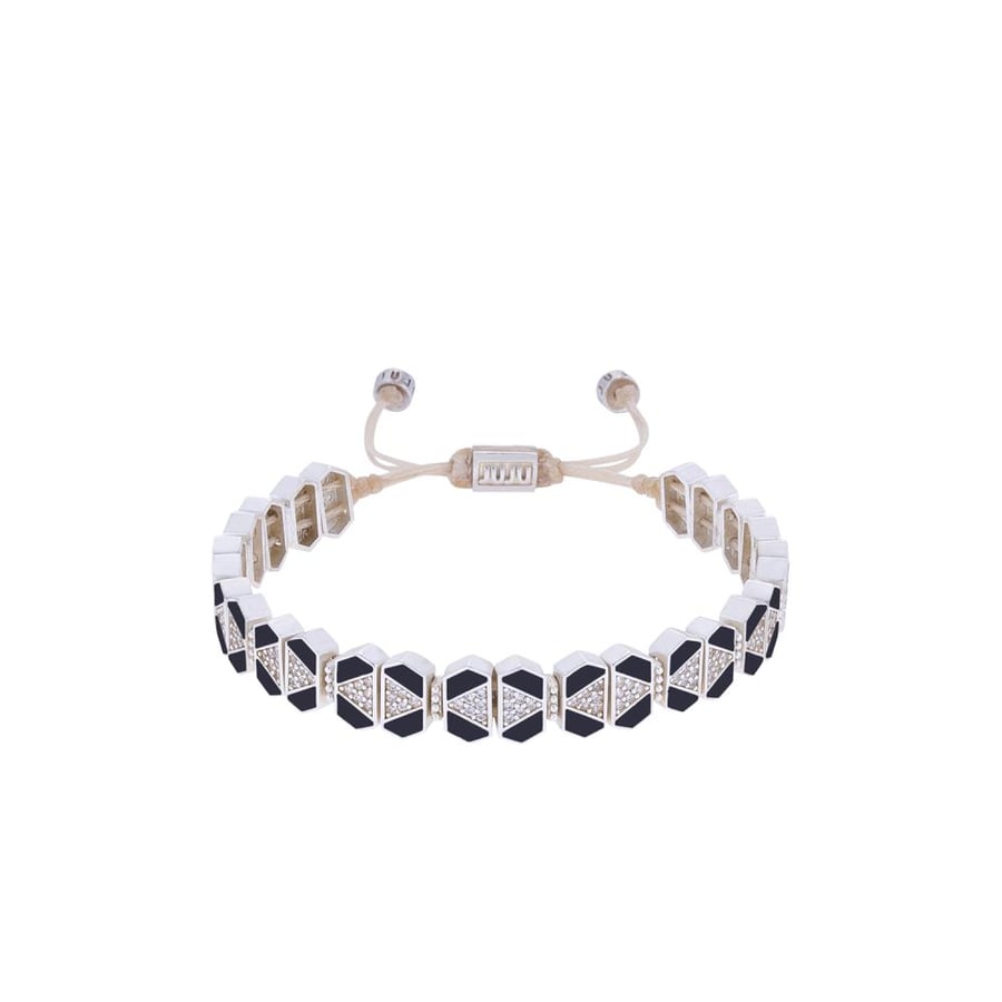 Japanese Bracelet SILVER & BLACK