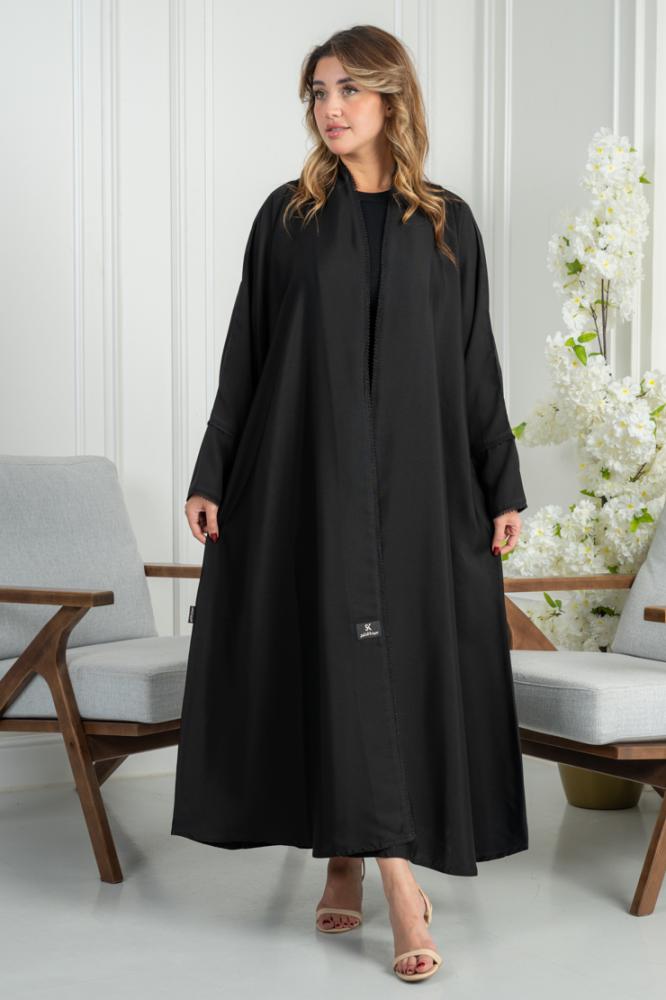 Abaya crepe salon half flared