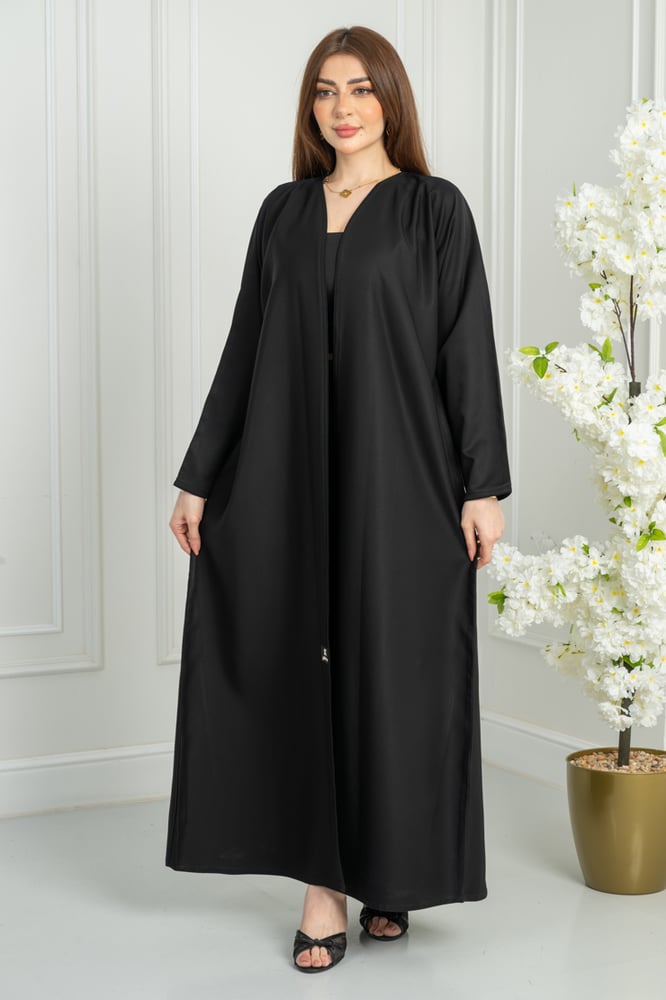 Abaya blazer with jacquard background printed