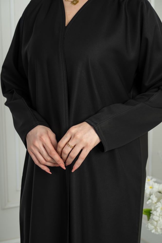 Abaya blazer with jacquard background printed