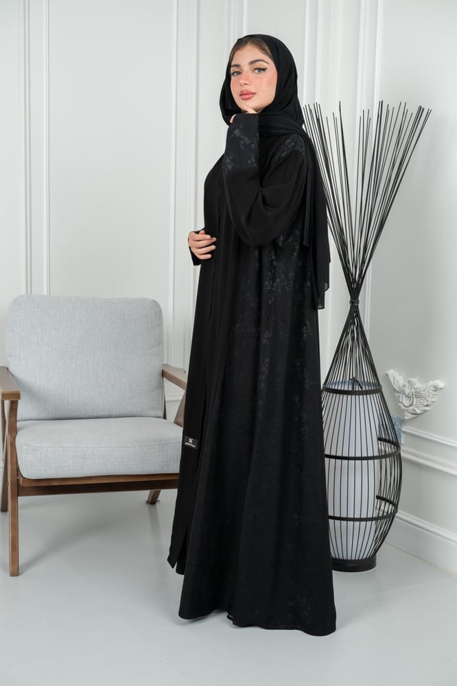 Royal Korean abaya with jacquard, first-grade quality