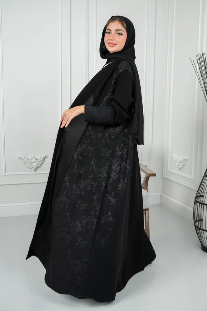 Royal Korean abaya with jacquard, first-grade quality