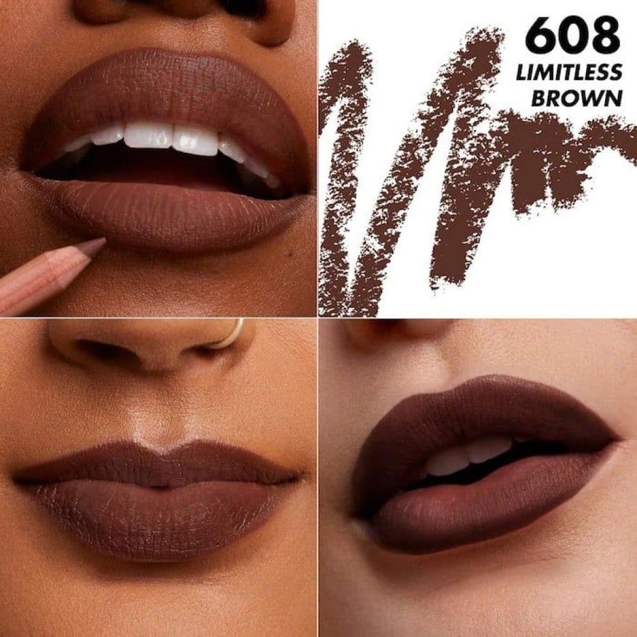 ميك اب فور ايفر قلم تحديد الشفاه ارتست - limiteless brow 608