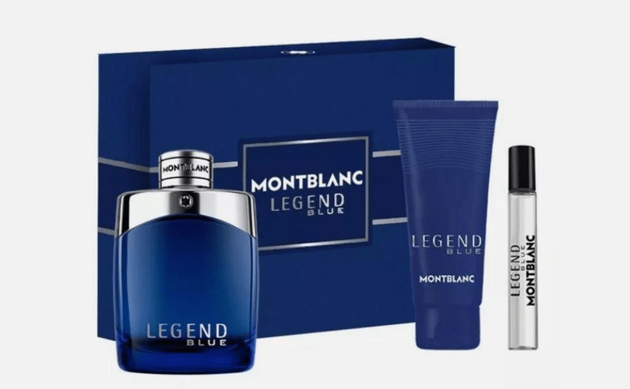 طقم مونت بلانك ليجند عطر 100مل شورجل 100مل عينه 7 5مل