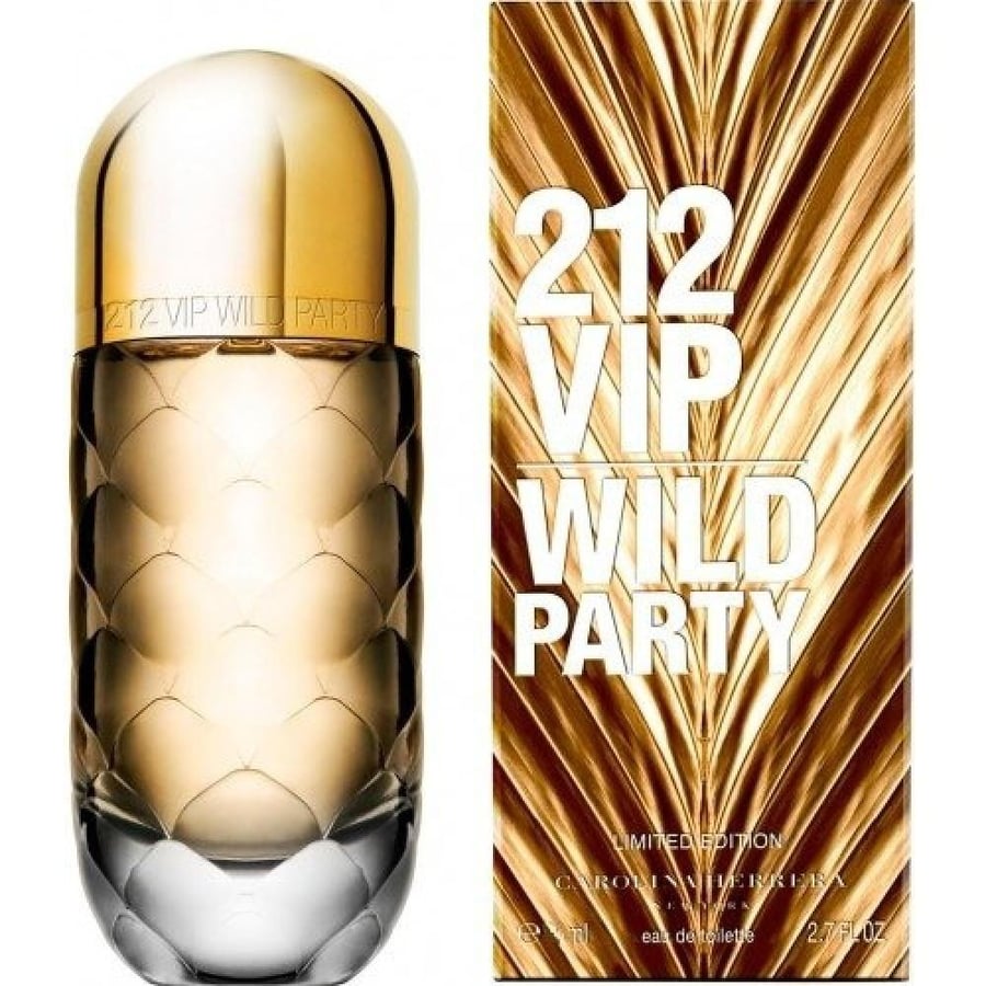 عطر كارولينا هيريرا VIP 212 وايلد بارتي الذهبي تواليت 80مل