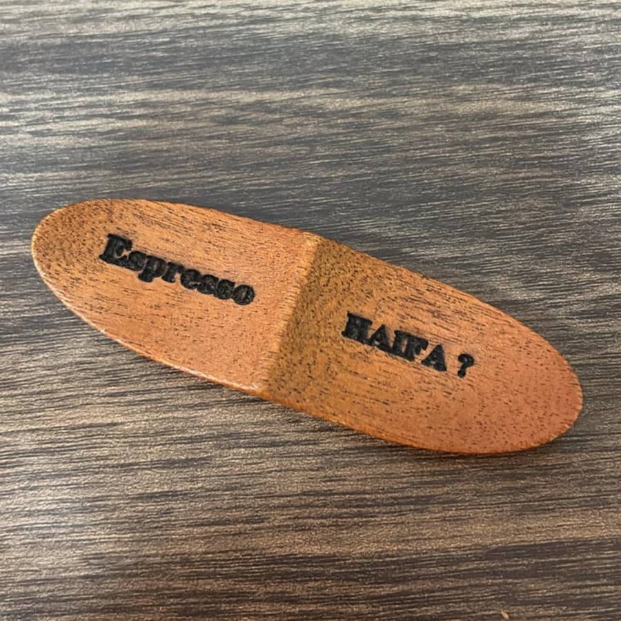 Wooden espresso holder