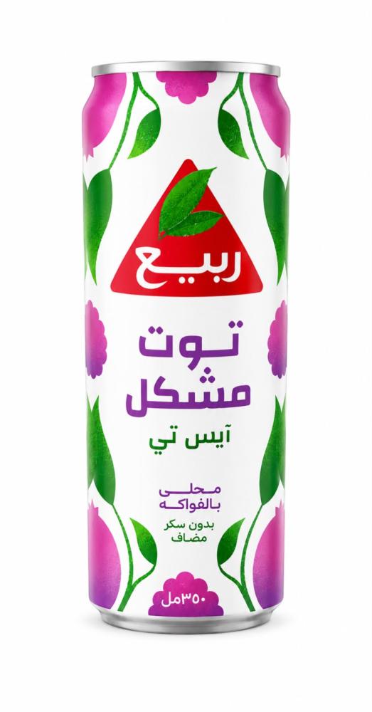 ربيع توت مشكل ايس تي محلى بالفواكه بدون سكر مضاف 320مل