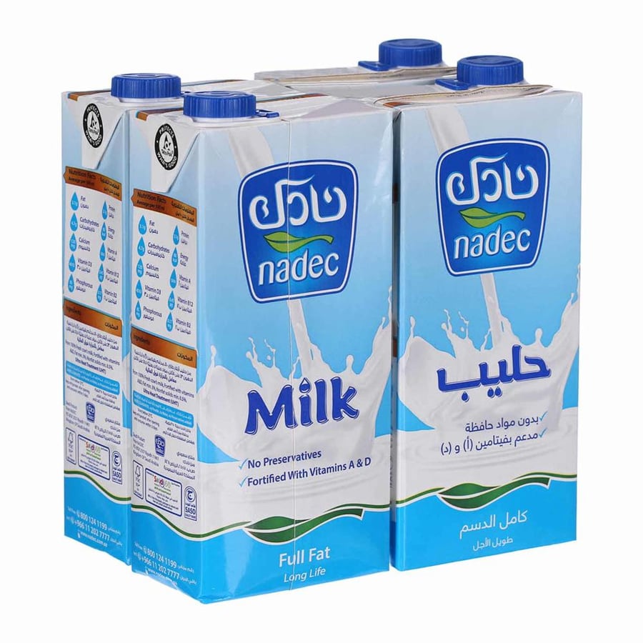 حليب نادك طويل الأجل  1X4  لتر