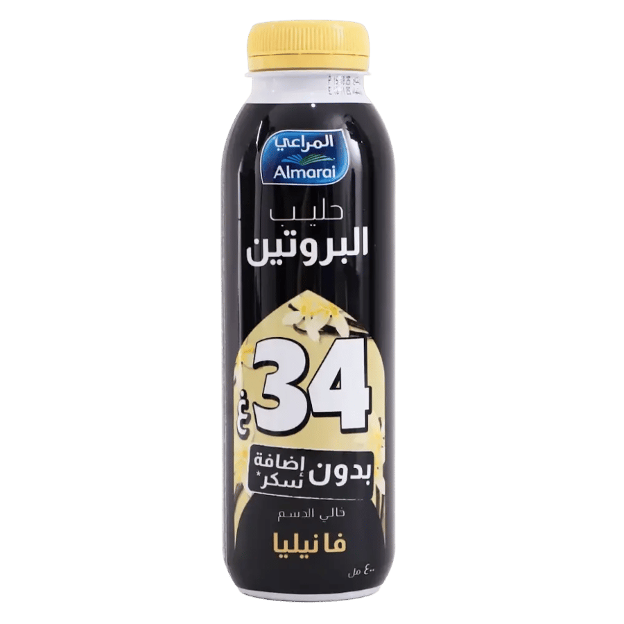 المراعي  حليب بروتين  الفانيلا خالي من الدسم بدون اضافة سكر 400  مل